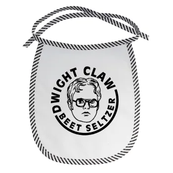 The office Dwight Claw (beet seltzer), Σαλιάρα μωρού αλέκιαστη με κορδόνι Μαύρη