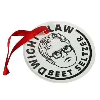 The office Dwight Claw (beet seltzer), Christmas ornament glass 9cm
