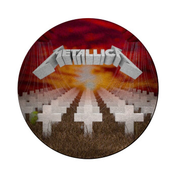 Metallica  master of puppets cover, Επιφάνεια κοπής γυάλινη στρογγυλή (30cm)