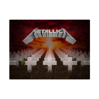 Metallica  master of puppets cover, Επιφάνεια κοπής γυάλινη (38x28cm)