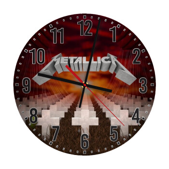 Metallica  master of puppets cover, Ρολόι τοίχου ξύλινο (30cm)