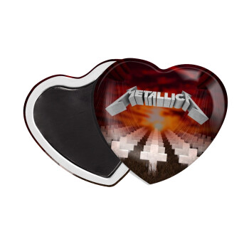 Metallica  master of puppets cover, Μαγνητάκι καρδιά (57x52mm)