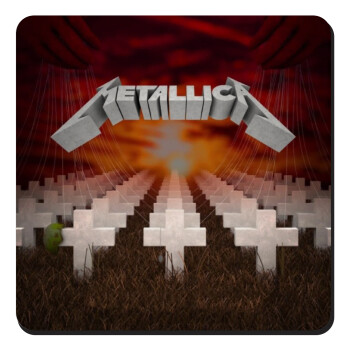 Metallica  master of puppets cover, Τετράγωνο μαγνητάκι ξύλινο 9x9cm