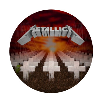 Metallica  master of puppets cover, Mousepad Round 20cm