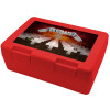 Children's cookie container RED 185x128x65mm (BPA free plastic)