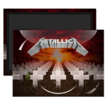 Metallica  master of puppets cover, Ορθογώνιο μαγνητάκι ψυγείου διάστασης 9x6cm