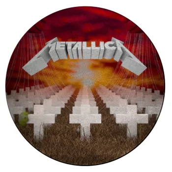 Metallica  master of puppets cover, Επιφάνεια κοπής γυάλινη στρογγυλή (30cm)
