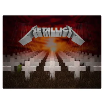 Metallica  master of puppets cover, Επιφάνεια κοπής γυάλινη (38x28cm)