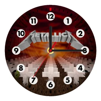 Metallica  master of puppets cover, Ρολόι τοίχου ξύλινο (20cm)
