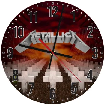 Metallica  master of puppets cover, Ρολόι τοίχου ξύλινο (30cm)