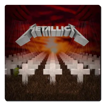 Metallica  master of puppets cover, Τετράγωνο μαγνητάκι ξύλινο 6x6cm