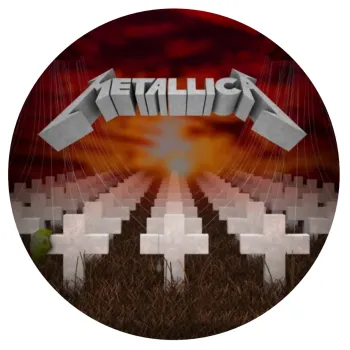 Metallica  master of puppets cover, Mousepad Round 20cm