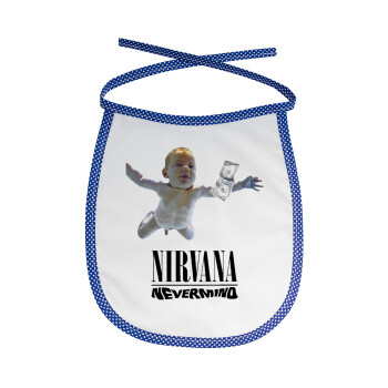 Nirvana nevermind, Σαλιάρα μωρού αλέκιαστη με κορδόνι Μπλε