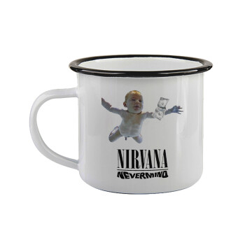 Nirvana nevermind, Κούπα εμαγιέ με μαύρο χείλος 360ml