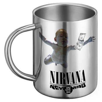 Nirvana nevermind, Ανοξείδωτη Μεταλλική Κούπα 450ml - Διπλού Τοιχώματος