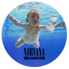 Nirvana nevermind, Mousepad Στρογγυλό 20cm