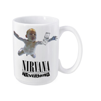 Nirvana nevermind, Κούπα Mega, κεραμική, 450ml