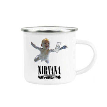 Nirvana nevermind, Κούπα Μεταλλική εμαγιέ λευκη 360ml