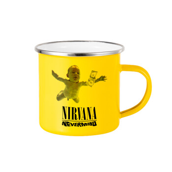 Nirvana nevermind, Yellow Enamel Metallic Cup 360ml