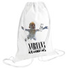 Backpack pouch GYMBAG white (28x40cm)