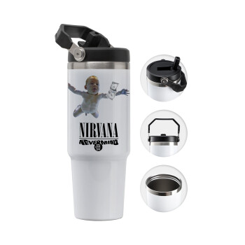 Nirvana nevermind, 30oz stainless Steel Tumbler with Handle