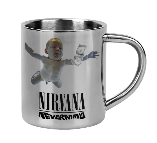 Nirvana nevermind — Mug Stainless steel double wall 300ml