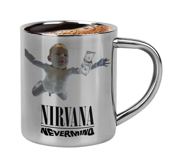 Nirvana nevermind — Double-wall metal cup for espresso (220ml)