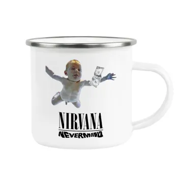 Nirvana nevermind, Κούπα Μεταλλική εμαγιέ λευκη 360ml