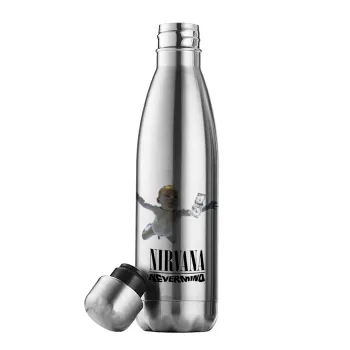 Nirvana nevermind, Inox (Stainless steel) double-walled metal mug, 500ml