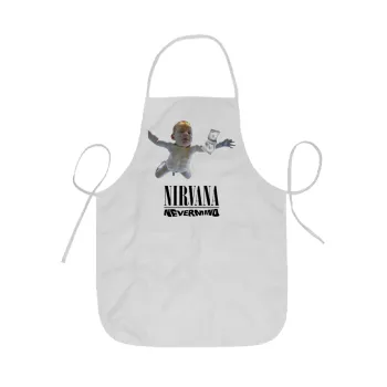 Nirvana nevermind, Ποδιά Σεφ ολόσωμη κοντή  Παιδική (44x62cm)