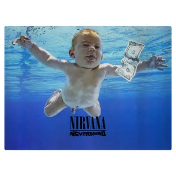 Nirvana nevermind, Επιφάνεια κοπής γυάλινη (38x28cm)