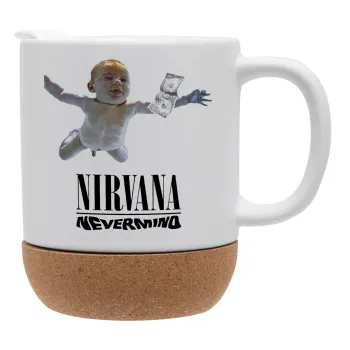 Nirvana nevermind, Ceramic coffee mug Cork (MAT), 330ml