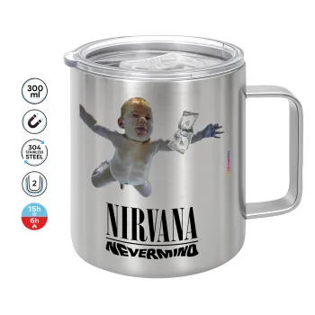 Nirvana nevermind, Mug Stainless steel double wall 300ml