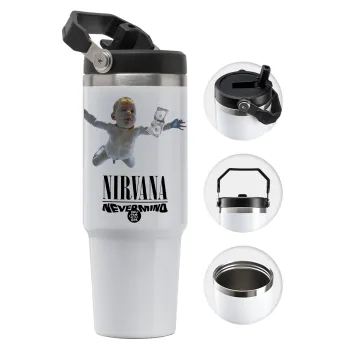 Nirvana nevermind, Θερμός Ανοξείδωτο 30oz με χερούλι