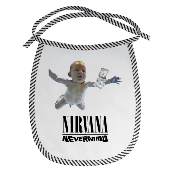 Nirvana nevermind, Σαλιάρα μωρού αλέκιαστη με κορδόνι Μαύρη