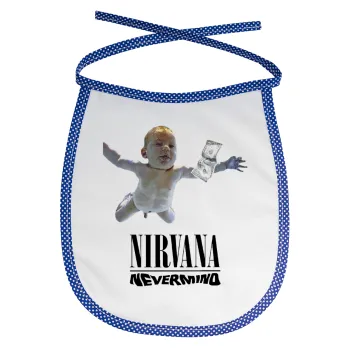 Nirvana nevermind, Σαλιάρα μωρού αλέκιαστη με κορδόνι Μπλε