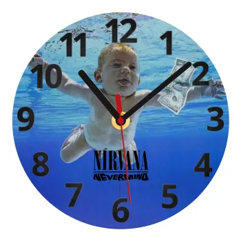 Nirvana nevermind, Ρολόι τοίχου γυάλινο (20cm)