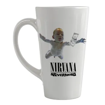 Nirvana nevermind, Κούπα κωνική Latte Μεγάλη, κεραμική, 450ml