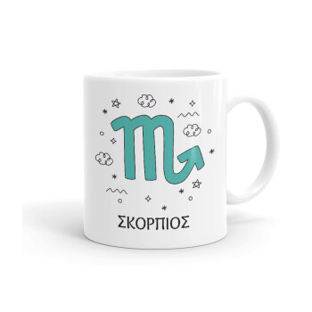 Ζώδια Σκορπιός, Ceramic coffee mug, 330ml (1pcs)