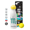 Tennis ball Metal mug thermos White, double wall, 550ml