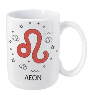 Ζώδια Λέων, Κούπα Mega, κεραμική, 450ml