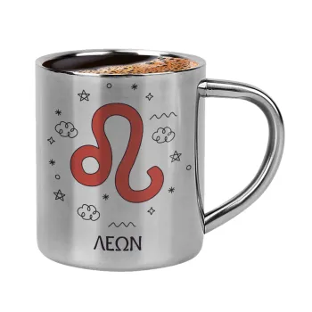 Ζώδια Λέων, Double-wall metal cup for espresso (220ml)