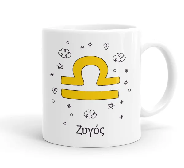Ζώδια Ζυγός — Κούπα, κεραμική, 330ml