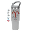 GREY color, 890ml (30oz) stainless Steel Tumbler with Handle