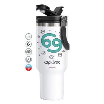Ζώδια Καρκίνος, Mega Stainless steel Tumbler with lid, double wall 1,2L