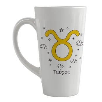 Ζώδια Ταύρος, Κούπα κωνική Latte Μεγάλη, κεραμική, 450ml