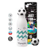 Soccer Metal mug thermos, double wall, 550ml