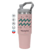 Pink color, 890ml (30oz) stainless Steel Tumbler with Handle