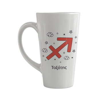 Ζώδια Τοξότης, Κούπα κωνική Latte Μεγάλη, κεραμική, 450ml