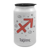 Κούπα ταξιδιού μεταλλική με καπάκι (tin-can) 500ml